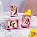 Winlor Small Picture Frames, Mini Size Baby Photo Frame, 2x3'', Set of 6, For Tabletop Home Decor, Polaroid Picture Frame with Soft Magnet, Cute Refrigerator Magnets, Pink