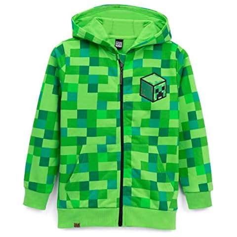 Minecraft Creeper Hoodie for Boys, 9-10 Years Cover
