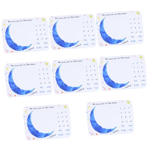 Kisangel 8 Piezas Manta Hito Regalos De Bebe Recien Nacido Manta del Mes del Bebé Manta De Niño Estera del Hito del Bebé Durmientes De Manta para Franela Foto Niño Pequeño Manta De Bebé