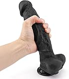 Cônșộlạdôr Ręālīștā Silicona Sęxúàlęș para mujęr, 21cm Pêṉês Ręạlîștā Āñạlęș Pęñę para Mụjęr y Hômbrę Mạsạjeạdor