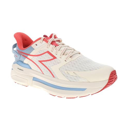 Diadora Womens Cellula Running Sneakers Shoes - Blue, Off White, Red2