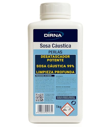 Sosa Cáustica Perlas Potente Desatascador Tuberías Cocina Baño Fórmula Fuerte Elimina Grasa Pelo Residuos Uso Doméstico Limpieza Profesional 1kg Alta Pureza Efectividad Rápida Pack Ahorro