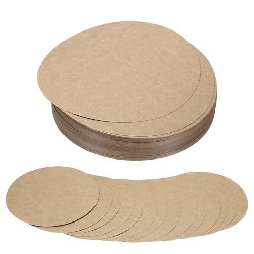 Carton circulaire 200gsm/75lb PATIKIL, papier épais kaki de 6 pouces pour art créatif