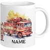 Personalisiert Feuerwehr Tasse Mit Namen – Individuelles Geschenk Für Feuerwehrmänner & Jungs