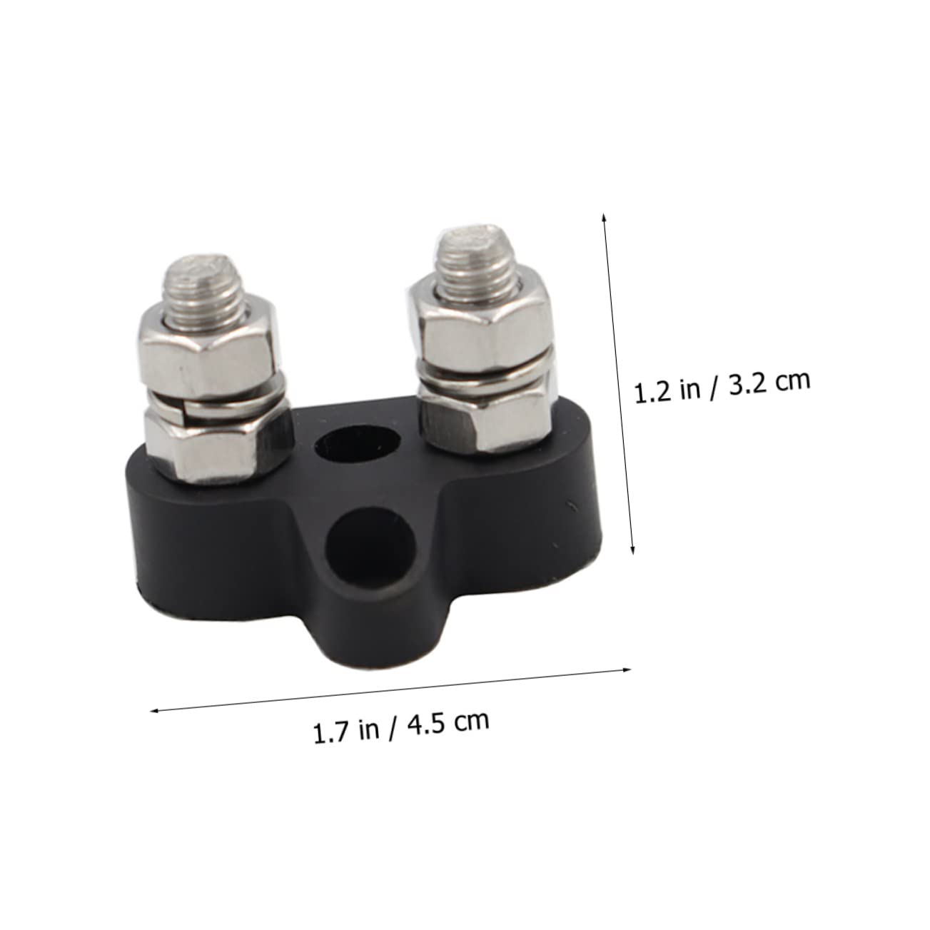 Lurrose 3 Set Barra Bus Terminal Per Auto Furgoni E Yacht Connettore Doppio Per Batteria Resistente E Facile Installare 2 Pezzi*3