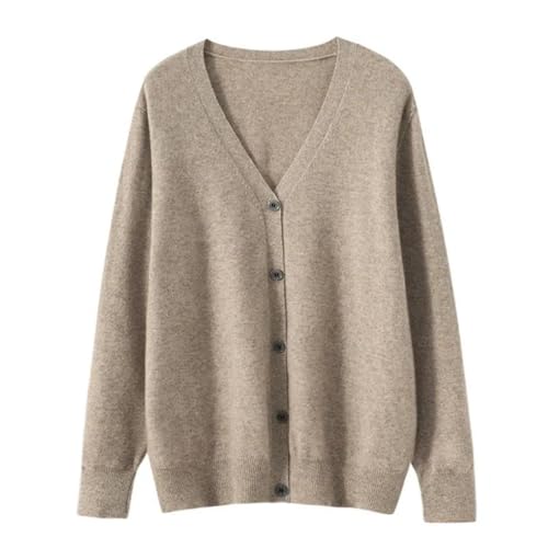 DbdkejjMen's Cardigan Sweater V Neck Button Long Sleeve Merino Wool Knit Business Casual Comfortable Sweater2