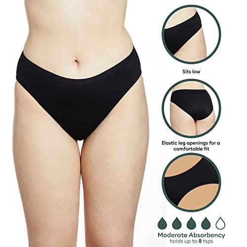 Speax By Thinx Bikini Incontinence Underwear For Women, Washable Incontinence Underwear Women, Postpartum Underwear Feminine Care, Beige, Large #TOP1