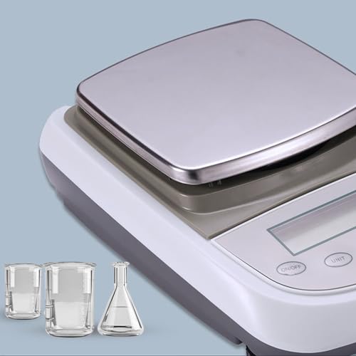 Balanza analítica de precisión, Capacidad de 5000 g, precisión de 0,01 g, balanza electrónica Digital para experimentos de Laboratorio, químicos y minerales, al，1000g/0.01g