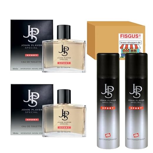 John Player Special - SPORT Kollektion - 2 x Eau de Toilette 100ml & 2 x Deospray 48h Antitranspirant 150ml - Ein Angebot von FISGUS® by krass-shoppen-de
