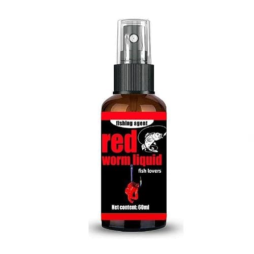 Bloodworm Red Worm Liquid Catfish Bait Attractant 60ml, Fast Diffusion Catfishing Bait Enhancer for Catfish Baits, Stink Bai-t for Catfishes & Freshwater Fishing