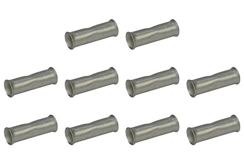 2/0 AWG TEMCo Butt Splice Connector Tin Plated Copper Uninsulated Gauge. 10 Pack
