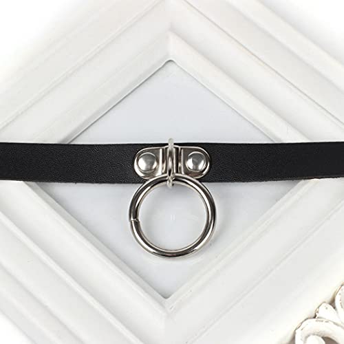 Shegirl 1561 Gothic Choker Necklace Black Geometric Leather Collar Necklace Fashion Punk Jewelry thumb #7