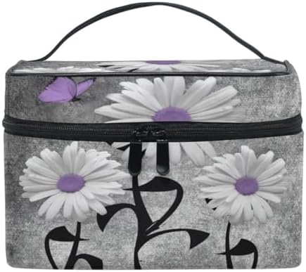 ZOEO Makeup Train Case Classic Camo Pink Grey Fish Light Summer Gold Korean Carrying Portable Zip Travel Cosmetic Brush Bag Organizer Large for Girls Women