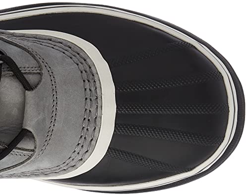 Sorel Women's Caribou Mid-Calf Leather Snow Boot, Shale/Stone, 8.5M #TOP4