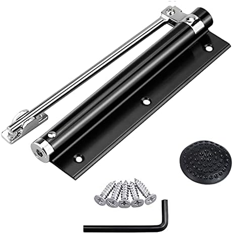 Automatic Door Closer,Safety Spring Door Closers,Adjustable Residential Door Closer,Screen Door Closer, for Residential/Commercial use, Stainless Steel Surface Mounted Self-Closing