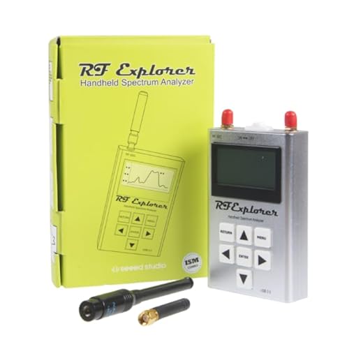 RF Explorer Spectrum Analyzer ISM Combo Plus - Slim mit LATNEX-Aluminium-Tragekoffer Tragbarer Spektrumanalysator für Amateurfunker, drahtlose Geräte, WLAN-Netzwerke, Tontechniker (ISM Combo Plus)