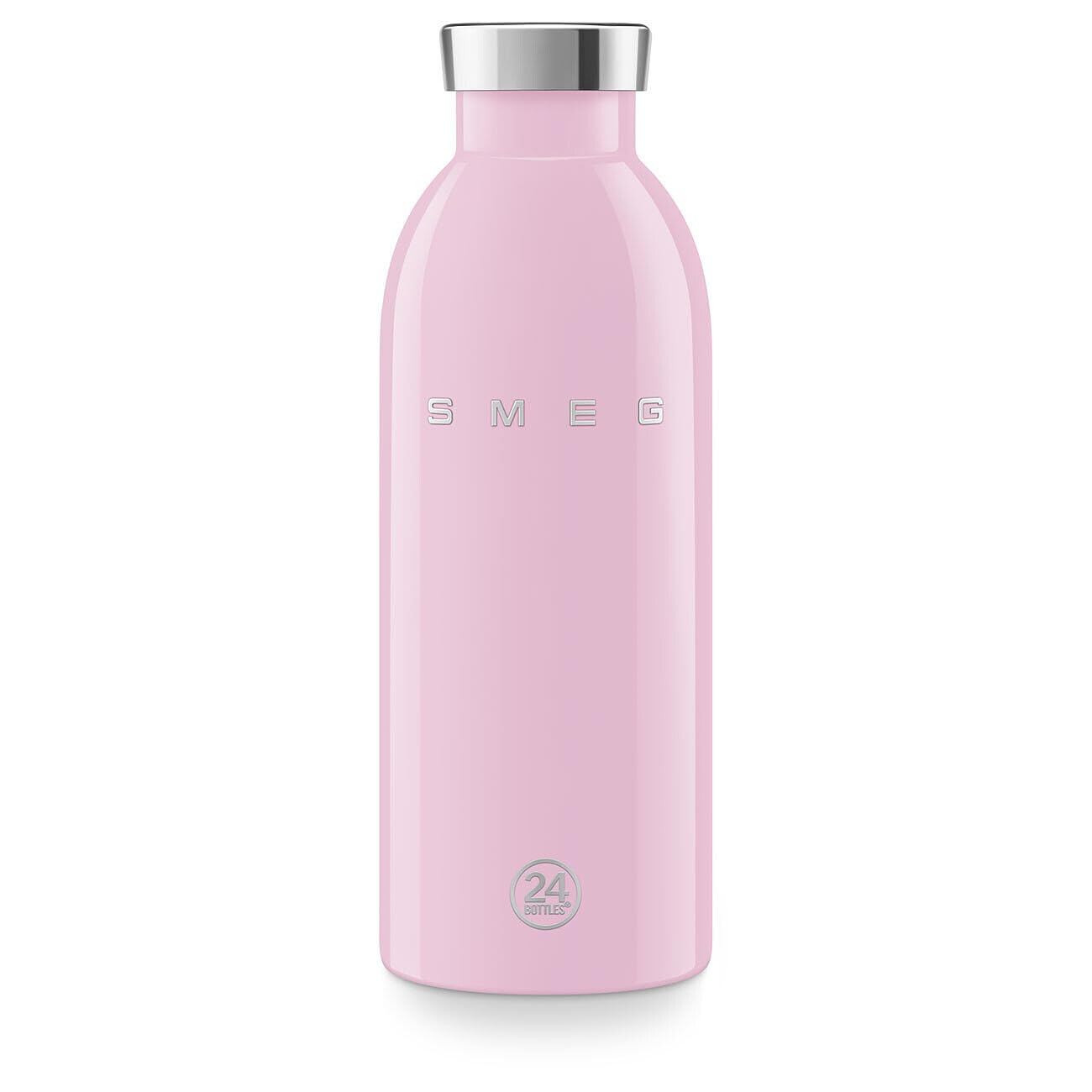 Smeg Pink X 24Bottles, Wbf01pk, Clima Bottle, 50'S Style Aesthetic, 500 Ml, Wbf01pk