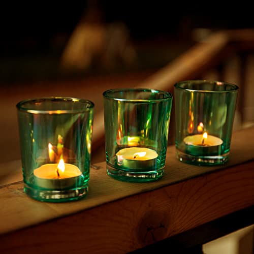 Diamond Star QDA86123B Tealight Candle Holder Set Of 12 2.6'' H X 1.8'' D Pink Glass Votive Candle Holders Bulk For Wedding Table Centerpiece, Christmas Halloween Party Home Decoration  thumb #4