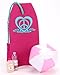 Sophia's Bubble Bikini and Beach Accessories Set with Bodyboard, Beach Ball, Water Bottle, and Suntan Lotion 5 Piece Set for 18