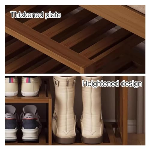 Banc de rangement à chaussures de qualité supérieure étagère élégante en bambou