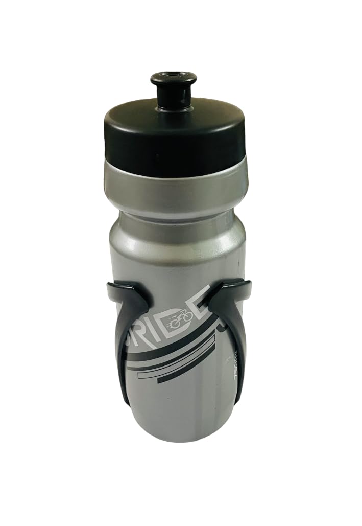 Bicycle Water Bottle Sipper 750 ML Capacity with Cage for Sports Outdoor Cycling Gym BPA Free 1