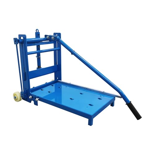 Yokoma Aerated Block Brick Cutting Machine Manual Foldable Splitter Brick Block Cutter with Wheels & Non-Slip Rubber Handle 9.8\'\'×7.8\'\' Max Cutting Size for Cutting Aerated Blocks & Foam Bricks - Thumbnail 2