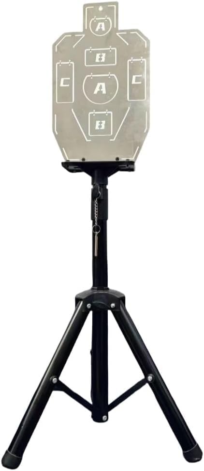 KryZaroIDPA標準シルエットメタルターゲット ステンレススチール - ショットガントレーニング用 スタンド付き