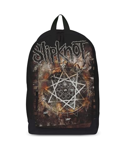 Rocksax Backpack Slipknot Pentagram Rucksack 43cm x 30cm x 15cm – Officially Licensed Merchandise