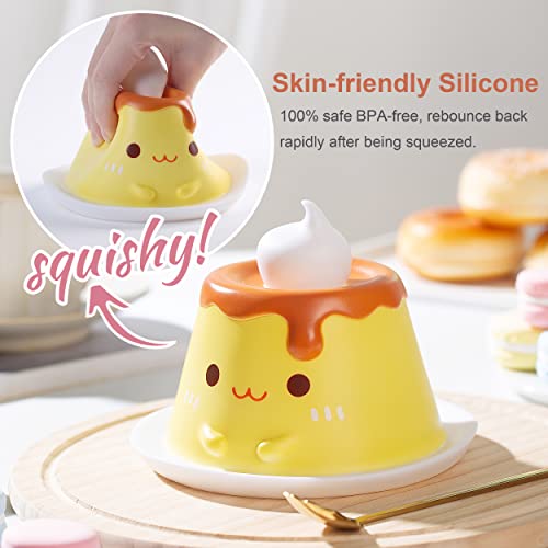 Mivani Pudding Night Light For Kids, Kawaii Gifts For Girls, Women, Silicone Led Cute Lamp, Usb Rechargeable, Tap Control, Timer Auto Shutoff, Baby Nursery Nightlight #TOP1