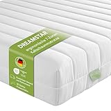 DREAMSTAR Simple Flex Duo 7-Zonen Matratze | Ergonomische Kaltschaummatratze | Öko-TEX® | H2 & H3 I Hypoallergen & Antibakteriell | 17 cm | 90 x 200 cm