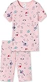 Schiesser Mädchen Kurzer Schlafanzug Pyjamaset, Rosa 503 (III), 164