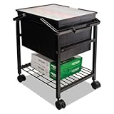 Heavy-Duty File Shuttle, 17 1/8w x 14 1/4d x 20h, Black, Sold as 1 Each