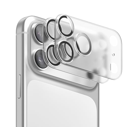 Protezione Per Obiettivo IPhone In Vetro Temperato 9H Con Anello In Alluminio, 2 Pezzi - 6