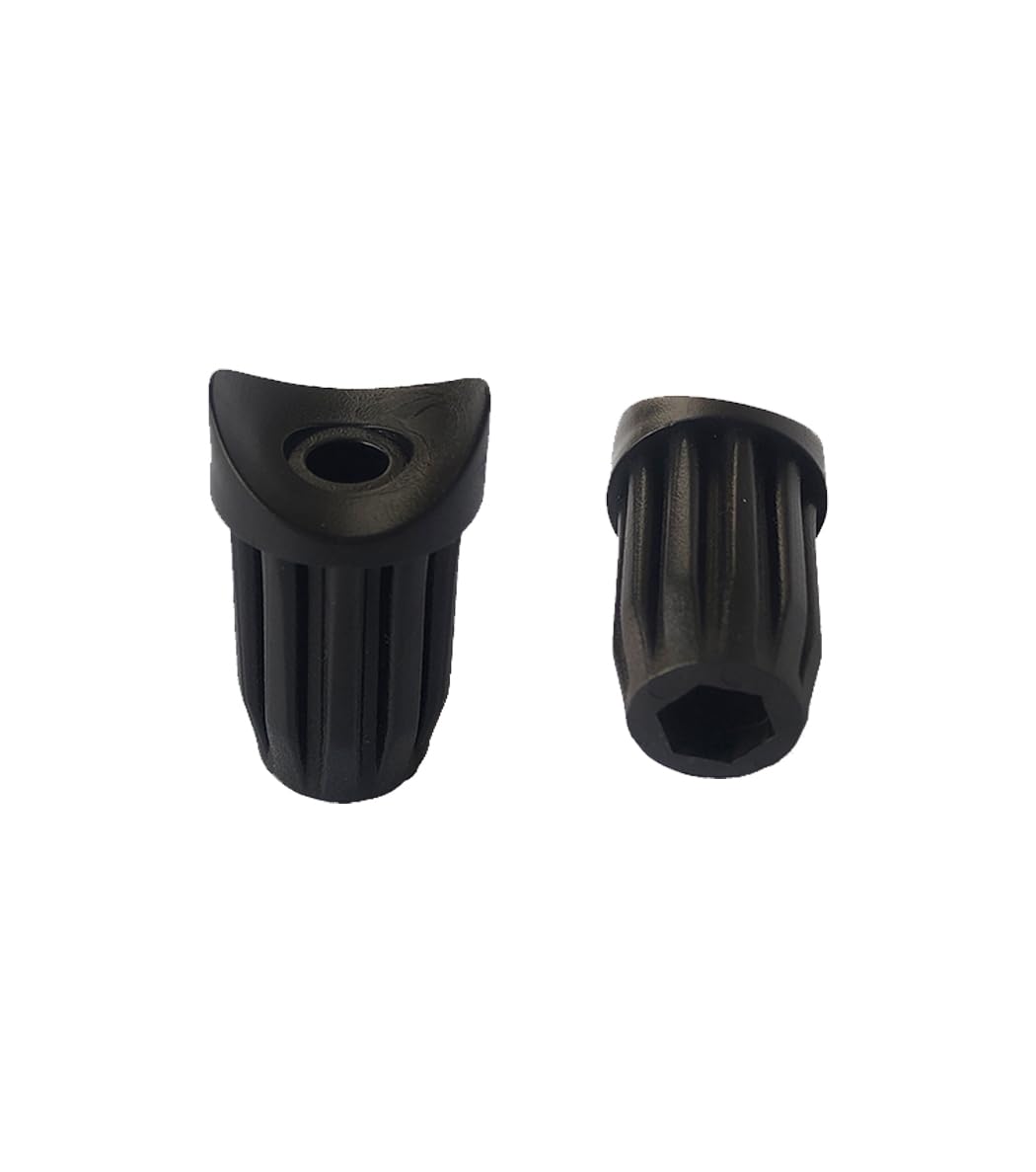 ToeloiohSpeeding Bushing Replacement, Universal Straddle Shaft Sleeve, Compatible with 25.4mm Tube, Wheelchair Rollator Walker Common Accessories, Medical Equipment(Black-1Pair)