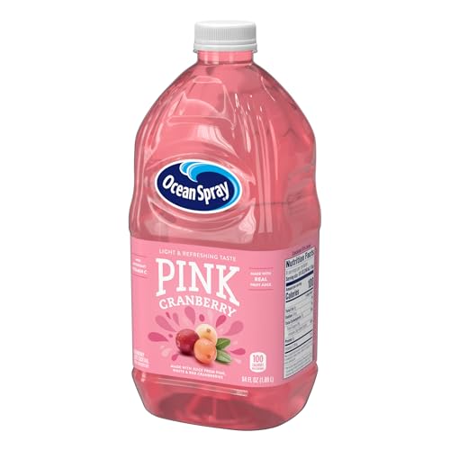 Image of Ocean Spray Pink Cranberry Juice Cocktail, 64 Fl Oz Bottle (Pack of 2)