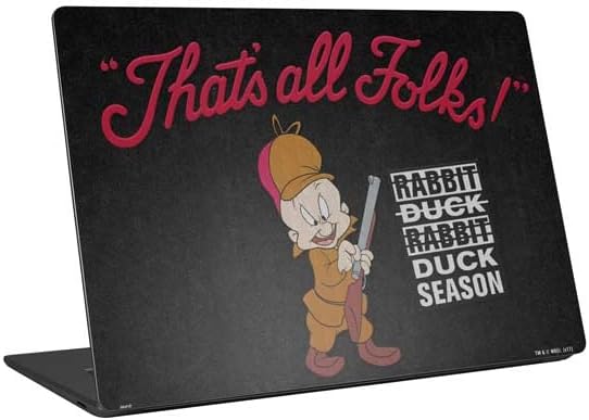 Skinit Laptop Decal Skin Compatible with Universal Laptop 15in (12.2 x 8.8in) - Officially Licensed Warner Bros Elmer Fudd Thats All Folks Design