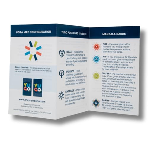 Image of Yugo Yoga Cards for Kids & Families - Award Winning - Interactive Yoga Card Game with Yoga Poses, Balance, Movement & Mindfulness Activities