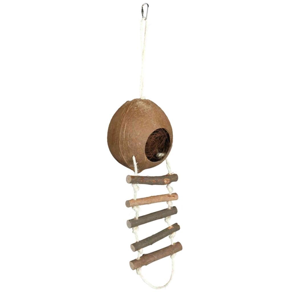 Trixie Coconut House With Rope Ladder For Mice - 13X56cm