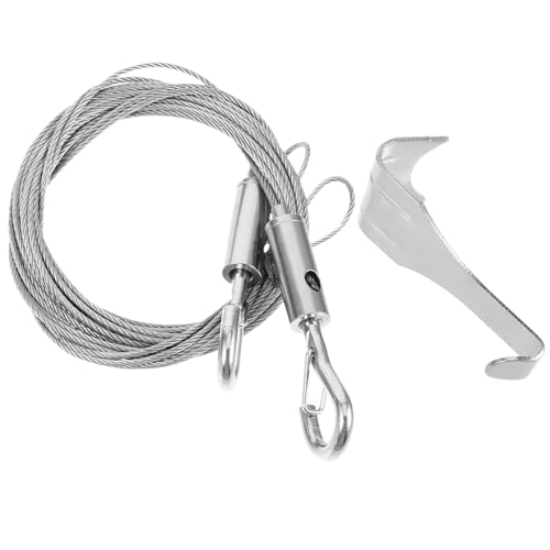 POPETPOP Tendedero De Ropa Cables De Acero Inoxidable Alambre Para Colgar Cuadros Para Marcos De Fotos y Lámparas Resistente y Duradero Fácil De Instalar Vallas Publicitarias