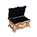 Feyarl Vintage Trinket Jewelry Box Ring Earring Treasure Chest Case Organizer Storage Keepsake Ornate Decorative Box for Wedding Birthday Gift Girl Woman Home Decor (Red) 7.1 x 4.7 x 3.1 inches