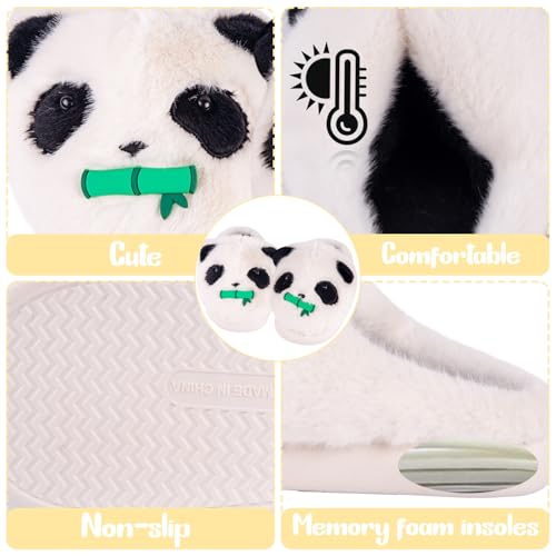 Women Panda Cute Slippers Anti-slip Cloud Cushion House Slippers Memory Foam Home Shoes Adults Indoor Outdoor3