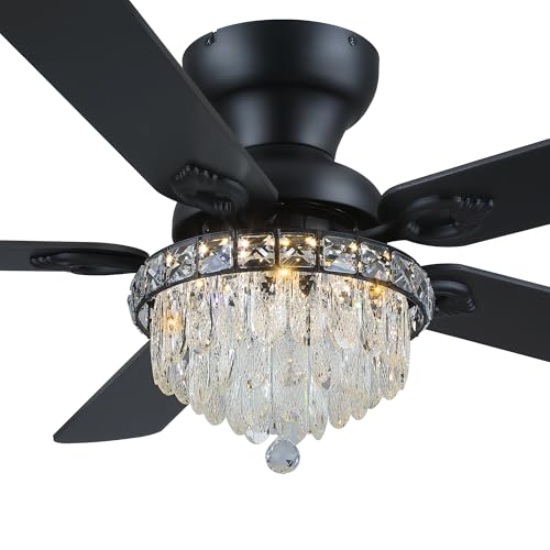 Crystal Ceiling Fan with Remote Control (52)