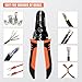 Untrytb Wire Stripper, Professional 5-In-1 Wire Strippers Tool, Wire Cutters Crimpers, 10-20 AWG Electric Pliers Crimp for Stripping, Cutting, Crimping, Sharpening, Clamping