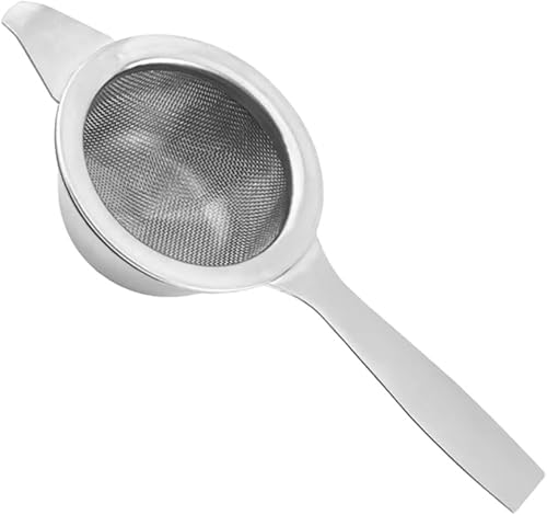 Matcha Maku - Tamiz de acero inoxidablecolador de té con base (plata)