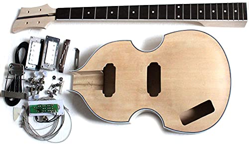 Musoo DIY Electric Bass Kit Violin Bass Left-Handed