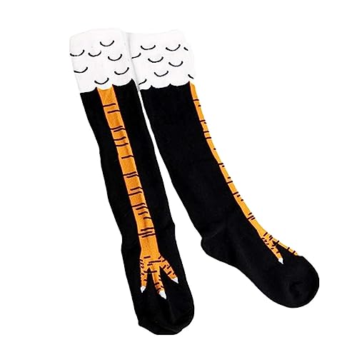 ASkinds 1 par de meias de perna de galinha com desenho animado de...