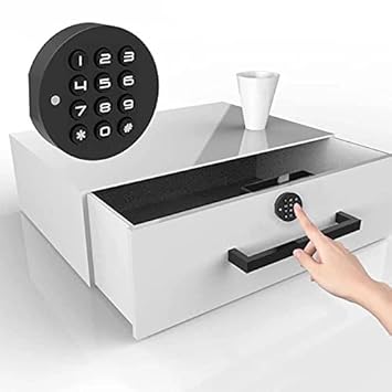 Escozor Smart Furniture Digital Keyless Lock for Home (Password Lock) | Polished Finish | Black