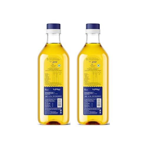 Image of Jivo Extra Light Olive Oil 500ml | Imported from Spain | Everyday Use for Cooking, Dressings, Salad, Soups, Dips, and Marinades | Light, Flavorful High MUFA & Rich in Antioxidants (Pack of 2)