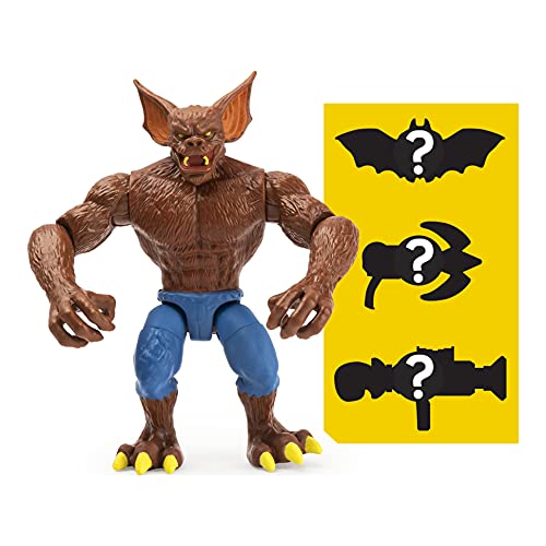 Batman, 4-Inch Batman And Man-Bat Action Figures For Boys With 6 Mystery Accessories, 2 Piece Set #TOP3