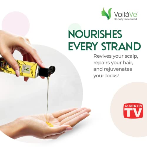 Voilave Organic Infused Oil For Hair Growth & Control Hair Loss | Natural Treatment Oil For Weak, Dry & Damaged Hair | Moisturizing Massage Oil For Stronger And Thicker Hair | As Seen On Tv- 100 Ml #TOP1